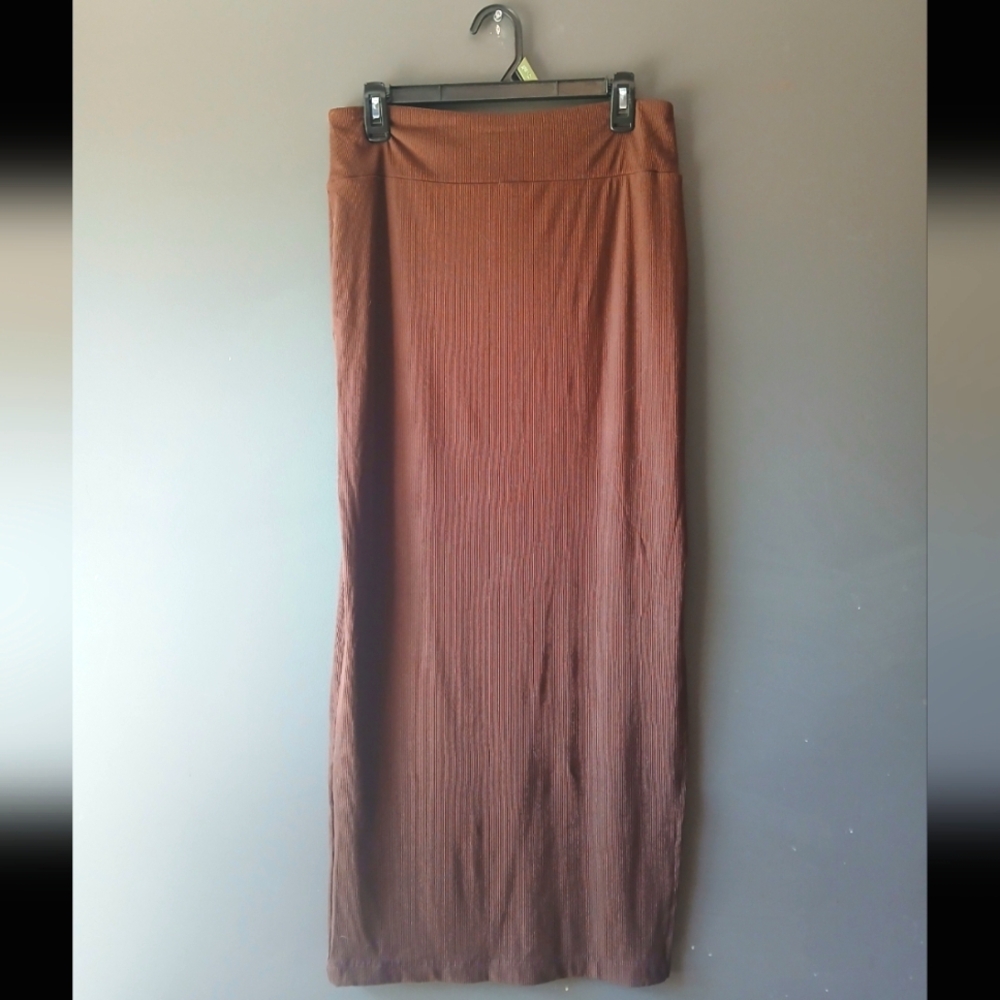 No Boundaries Chocolate Maxi Skirt Women's Size MEDIUM 8-10